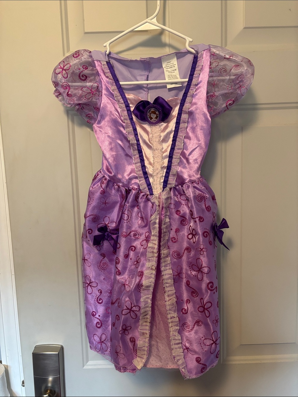 Disney Sofia the First Purple Princess Dress Costume with Pink Accents
